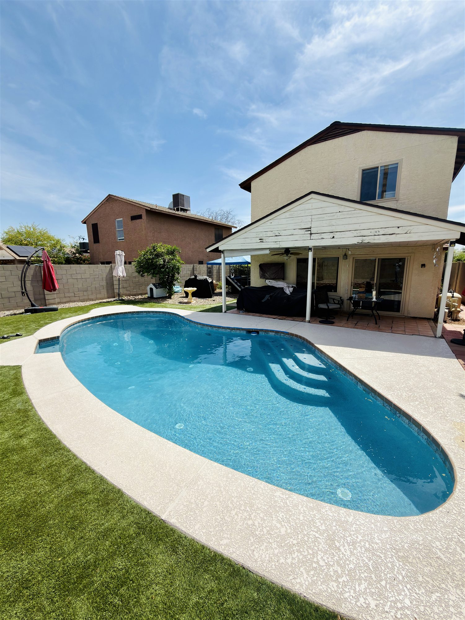Aqua White mini pebble renewal completed