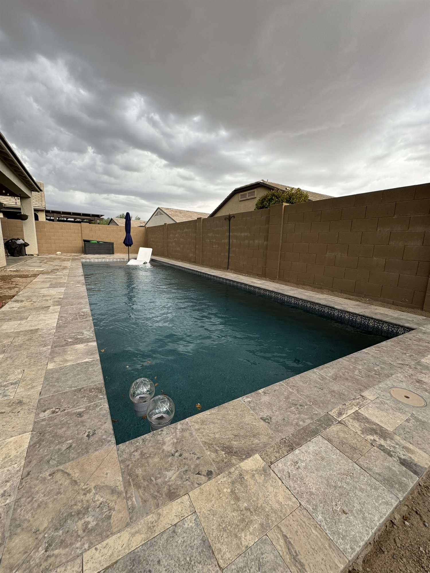 Pool, spa & travertine transformation completed